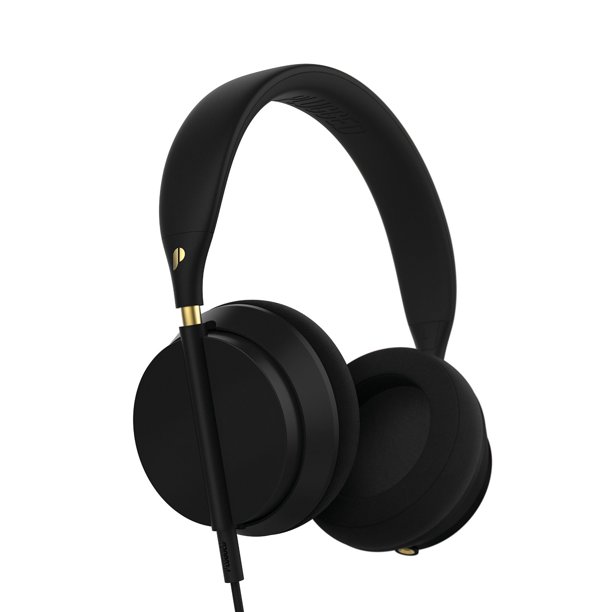 Plugged PCRWN15BG Crown Headphones, Black/Gold