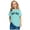 Light Blue, variant on Piuwrlz 3 Years Toddler Short T Shirt Sleeve Girls Red T-Shirt Cotton Crew Neck Shirt Top Red Size 3 Years