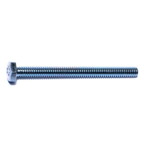 1/4"-20 x 3" Zinc Plated Steel Coarse Full Thread Hex Head Tap Bolts TBHS-032