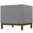 thumbnail image 3 of LexMod Panache Fabric Armchair, Expectation Gray, 3 of 5