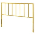 thumbnail image 1 of Headboard, King Size, Metal Steel, Gold, Modern Contemporary Urban Design, Bedroom Master Guest Suite, 1 of 7