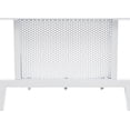 thumbnail image 5 of Metal Table Legs 28Inch Heavy Duty Metal Trapezoid Desk Legs with Adjustable Feet Pads for Dining Table, Coffee Table, End Table, Kitchen Furniture Legs, Outdoor Table Legs, Set of 2, White, 5 of 9