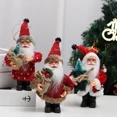 thumbnail image 5 of Nuevo colgante de muñeco de Papá Noel de pie de tela de dibujos animados, adorno navideño, adorno de mesa, decoración navideña, 5 of 5
