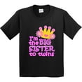 thumbnail image 3 of Inktastic I'm the Big Sister to Twins. Youth T-Shirt, 3 of 5