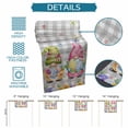 thumbnail image 6 of Easter Gnomes Table Runner 36 Inches, Spring Floral Eggs Flowers Butterflies Gray Plaid Bed Runner Dresser Scarves Tabletop for Indoor Outdoor Parties/Ceremony/Banquet, 13"x 36", 6 of 8