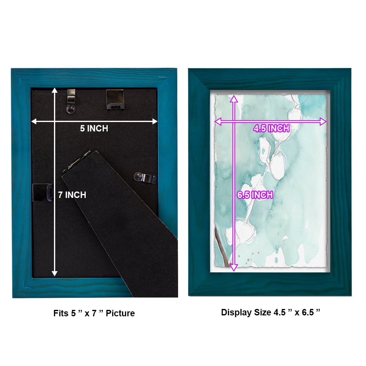Ginkgo on Dusty Teal V - Framed Print w/glass - Ocean Blue