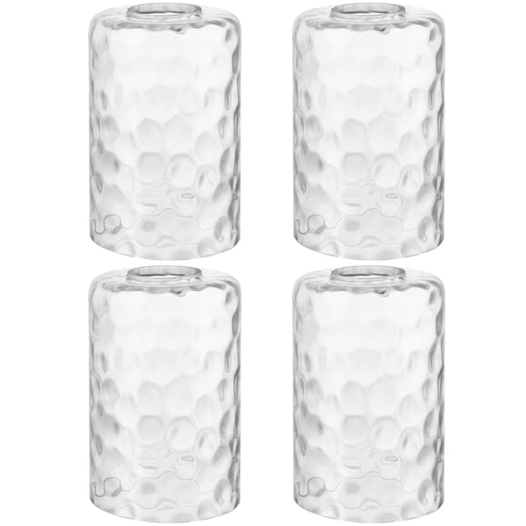 Lámpara de cristal Skelang, cilíndrica sin labios, martillada, 4 unidades