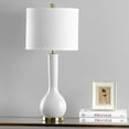 thumbnail image 5 of SAFAVIEH Mae 30.5 in. H Long Neck Ceramic Table Lamp, White, Set of 2, 5 of 8