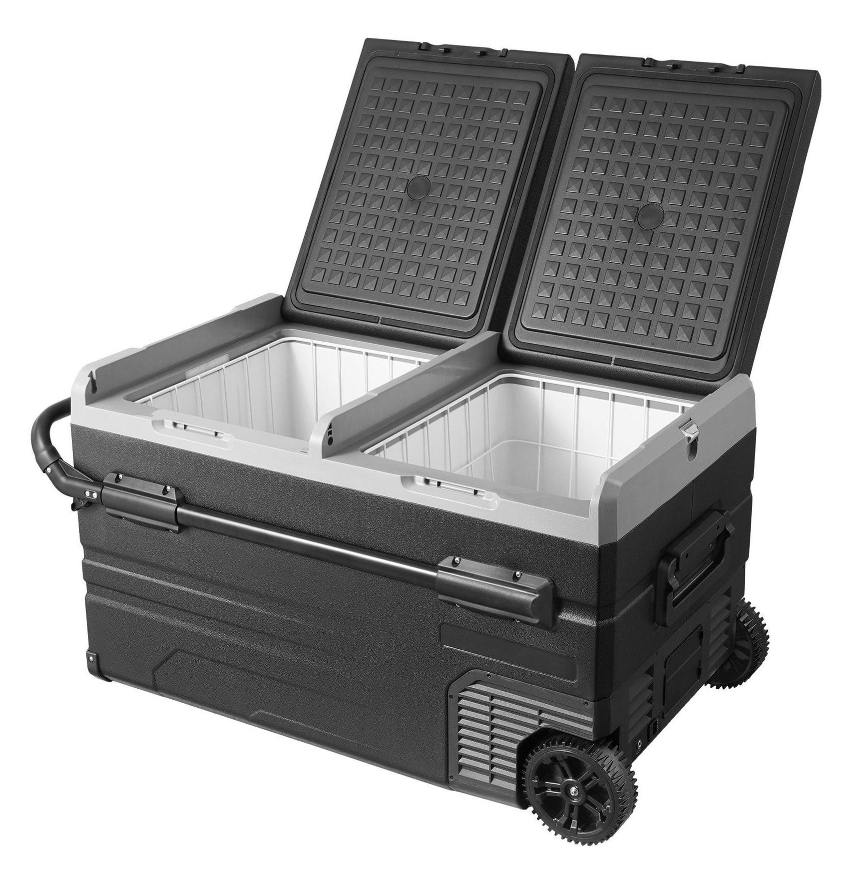 Portable Car Refrigerator Freezer 115L, Dual Zone Compressor Fridge for Car, RV, Home - Rapid Cooling, Bluetooth Control, Low Noise, -4°F to 68°F