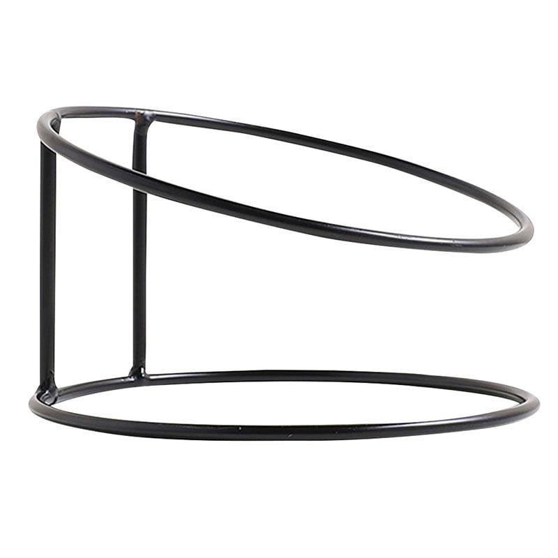 Pet Dish Holder Iron Single Elevated Nonslip Puppy Bowl Stand Cat Bowl