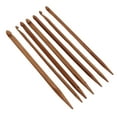 thumbnail image 4 of Knitting  Set, Round Shape Pinhead Ergonomic Handle Crochet Hooks 7 Pcs Bamboo Material  For Weaving, 4 of 8