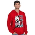 thumbnail image 3 of The Smurfs Kanji Up To No Good Zip Hoodie Sweatshirt Men Brisco Brands L, 3 of 6