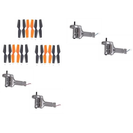 HobbyFlip CW and CCW Motor Quadcopter Parts w/ 3 Sets of 6 Propellers Compatible with Walkera QR Y100 WiFi