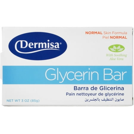 Glycerin Soap Blocks - Dermisa Glycerin Facial Bar 3 oz 1 each (Pack of 2)