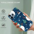 thumbnail image 2 of COMIO  Cute Winter Snowman Snowflakes Case Compatible with iPhone 14, Navy Blue Christmas Case for iPhone 14, Trendy Cool Phone Case Cover, 2 of 4