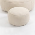 thumbnail image 2 of Bean Bag Chair With Footrest,Oversize Lazy Sofa Set with Ottoman,Upholstered Accent Chair Armchair for Adults & Kids,Beige, 2 of 6