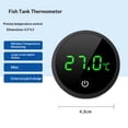 thumbnail image 5 of 2pcs Aquarium Thermometer Digital Fish Tank Thermometer Led Display Fish Tank Temperature Gauge Accurate Thermometer to ±1℉ （rotundity）, 5 of 5
