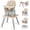 Coffee Brown, variant on LINLUX 8 in 1 Convertible High Chair for Babies, Feeding Booster Seat for Toddlers, Black