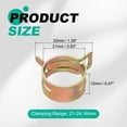 thumbnail image 2 of Uxcell 20pcs Spring Band Type Hose Clamps 21mm Silicone Vacuum Pipe Clip, Colorful, 2 of 7