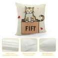 thumbnail image 4 of GOSMITH  Cat Throw Pillow Covers Cat Lover Gifts for Women Men Cute Cat Pillow Case Funny Cat Gifts for Cat Lover Pet Lover Room Couch Bed Sofa Home Decor, 4 of 5