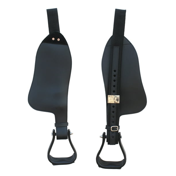 Horse Western Plain Black Synthetic Leather Replacement Cordura Saddle