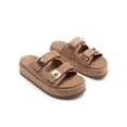 thumbnail image 6 of DREAM PAIRS Platform Sandals Women Raffia Espadrilles Summer Comfortable Wedge Sandals Beach Vacation Adjustable Buckle Cute Slide Sandals, 6 of 7