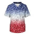 thumbnail image 1 of Birdeem T-Shirt Décontracté à Manches Courtes Col en V Imprimé Mode pour Femmes Grande Taille, 1 of 9