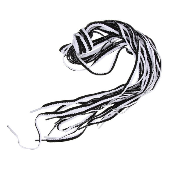 PENIKOKO 10Pcs Replacement Shoe Laces for Men and Women in White and Black