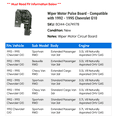 thumbnail image 2 of Wiper Motor Pulse Board - Compatible with 1992 - 1995 Chevy G10 1993 1994, 2 of 2