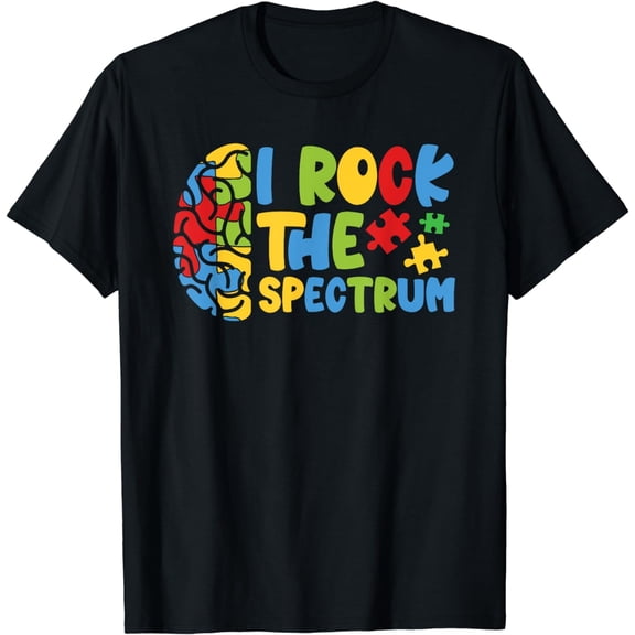 Autistic Autism Awareness Boys Toddler I Rock The Spectrum T-Shirt