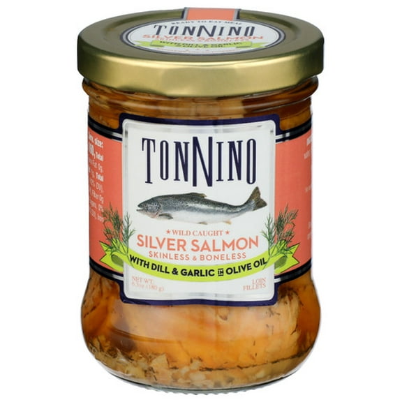 Tonnino Salmon Dill in Olive Oil 6.3 oz (Pack of 6)