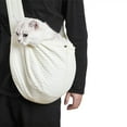 thumbnail image 4 of Dog Front One Shoulder Carrier, Portable Pet Front Sling Carrier With Widened Shoulder Strap For Travel For Chihuahua M, 4 of 8