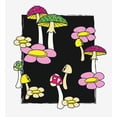thumbnail image 2 of Mushrooms & Flowers Adult White Long Sleeve Hoodie-Medium, 2 of 2