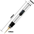 thumbnail image 5 of Pluma de grabado eléctrica de 36 patrones, herramienta de grabado y grabado inalámbrica de 35 bits y 25 W, mini máquina de grabado profesional recargable por USB, utilizada para joyería, madera, metal, 5 of 5