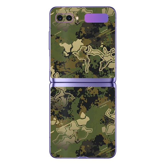 MightySkins SAZFL-Viper Woodland Skin for Samsung Galaxy Z Flip - Viper Woodland