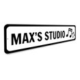 thumbnail image 3 of Music Studio Novelty Decor, Metal Wall Sign - 4x18 Inches, 3 of 4
