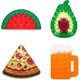 thumbnail image 2 of Juguetes Sensoriales De Burbujas De Empuje Frutas Pizza Cerveza Diseño Juguetes De Descompresión Para Niños Adultos Regalos Para Favores De Fiesta 3 Uds Kearding FN006266-00, 2 of 6