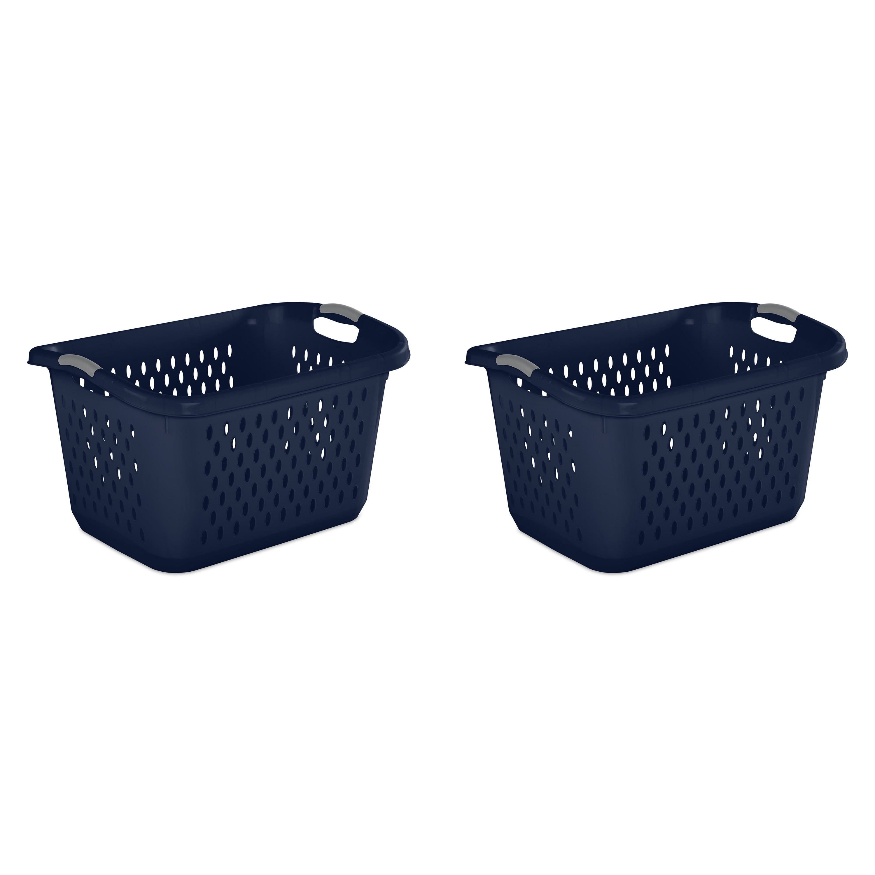 Rectangular Strong Washing Clothes Storage Laundry Bin. Coffee Plastic Laundry Basket 