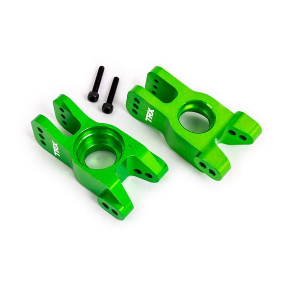 Traxxas 9552G Stub Axle Carriers, Green-Anodized (Left and Right)