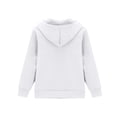 thumbnail image 3 of TQWQT Girls Zip Up Hoodie Jacket Long Sleeve Pullover Sweatshirt Solid Color Casual Outerwear Coat Tops Kids Youth Fashion White 9-10 Years, 3 of 3