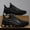 black, variant on Outdoor Men's Running Shoes, Summer breathable athletic sneakers, tough wear-resistant upper, anti-slip sole for hiking, walking and daily fitness workout.