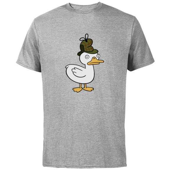 Disney Channel Gravity Falls Duck-Tective - Short Sleeve Cotton T-Shirt for Adults - Customized-Athletic Heather