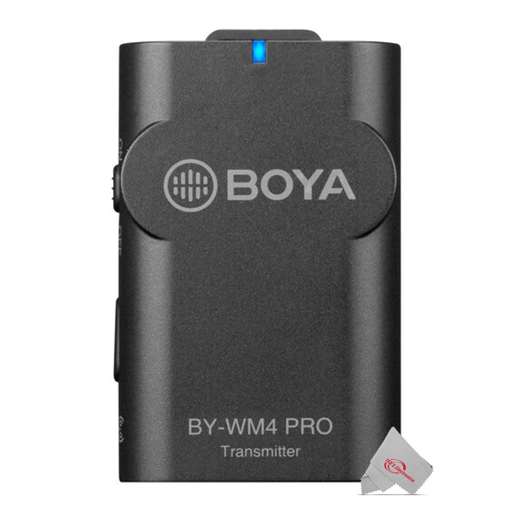 Boya BY-WM4 PRO-K2 Two-Person Digital Camera-Mount Wireless Omni Lavalier Microphone System (2.4 GHz)