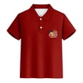 thumbnail image 3 of Hiijoy Toddler Boys Graduation Polo Shirt Short Sleeve Pocket T-Shirt, Sizes 3-14 & Husky, 3 of 3