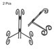 thumbnail image 3 of Soporte de Placas de Metal Uxcell 2 Pack - Soporte Decorativo de Placas de Hierro de 6 Pulgadas para Placas de 8 Pulgadas y Marcos de Fotos, Negro, 3 of 6
