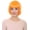 Orange, variant on HPO Adul Women's Bob Wig | Short Fancy Cosplay Halloween Wig | Premium Breathable Capless Cap, Synthetic Fiber