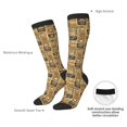 thumbnail image 4 of Vsdgher coffee Stamps Knee Socks, High Socks Long Stretchy Sock Women Knee High Stocking, Long Socks for Women, 4 of 6