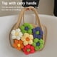 thumbnail image 4 of Bolso de hombro de paja bolso de playa de paja de algodón con linda flor gran capacidad multiusos color caqui para niñas para exteriores en verano ANGGREK Otros, 4 of 8