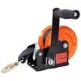 thumbnail image 2 of S-HOME 1200LBS Hand Winch, 19.6FT Steel Cable, 4:1 Gear Ratio, Two-Way Ratchet for Trailer, Boat, ATV Towing, 2 of 10