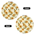 thumbnail image 2 of Kdxio Light Green Plaid Sunflower Pocket Mirror, 1X/2X Travel Makeup Mirror 2-Sided Folding Small Mirror Portable Double-Sided Magnifying Cosmetic Mirror for Gift-Round Shape, 2 of 9